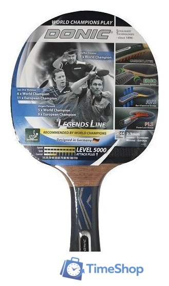 Ракетка для настольного тенниса Donic-Schildkrot Legends 5000 754439 - Изображение №1 — Интернет-магазин Time-Shop