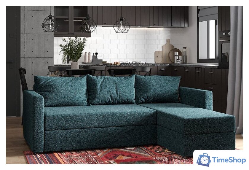 Угловой диван Mio Tesoro Тилаус короткий подлокотник (Turquoise) - Изображение №6 — Интернет-магазин Time-Shop