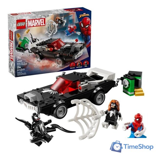 Конструктор LEGO Super Heroes Человек-паук против Венома на маслкаре 76309 - Изображение №3 — Интернет-магазин Time-Shop