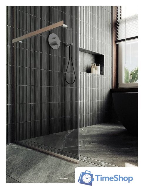 Душевая стенка MaybahGlass 195x89 MGD-735-5у (графитовое стекло/хром матовый) - Изображение №3 — Интернет-магазин Time-Shop