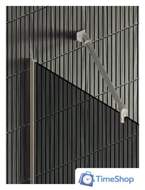 Душевая стенка MaybahGlass 195x89 MGD-735-5у (графитовое стекло/хром матовый) - Изображение №2 — Интернет-магазин Time-Shop