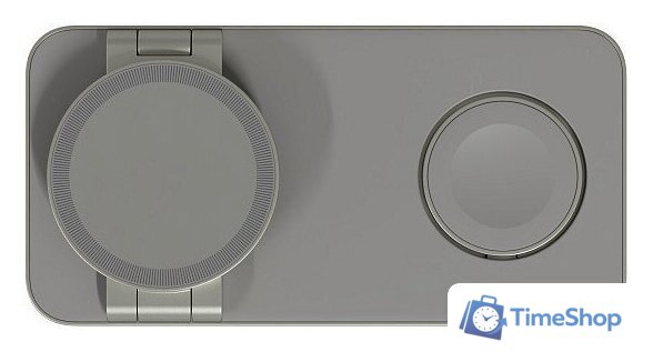 Беспроводное зарядное Magssory Yoga 3 в 1 Charging Station для Samsung Qi2 WCH017t (титан) - Изображение №5 — Интернет-магазин Time-Shop