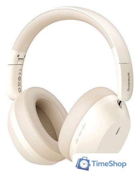 Наушники Baseus Bass 35 Max (бежевый) - Изображение №1 — Интернет-магазин Time-Shop