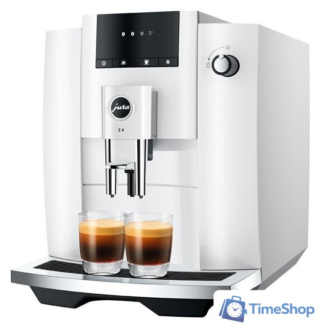 Кофемашина JURA E4 Piano White EA (15433) - Изображение №1 — Интернет-магазин Time-Shop