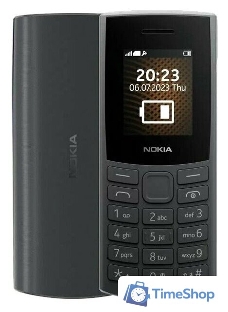 Кнопочный телефон Nokia 105 (2023) TA-1569 (черный) - Изображение №1 — Интернет-магазин Time-Shop