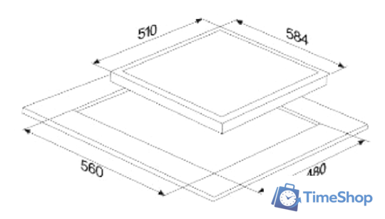 Варочная панель MPM MPM-60-GMH-17 - Изображение №2 — Интернет-магазин Time-Shop
