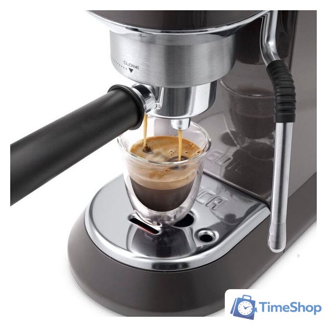 Рожковая кофеварка DeLonghi Dedica Arte EC885.GY - Изображение №4 — Интернет-магазин Time-Shop