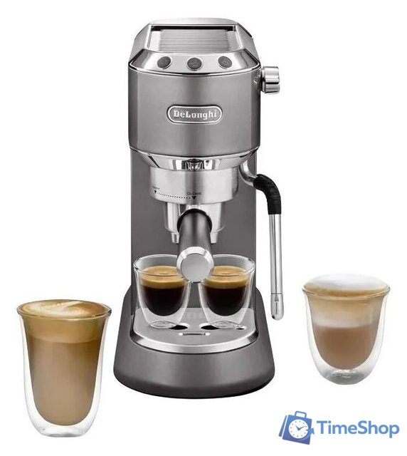 Рожковая кофеварка DeLonghi Dedica Arte EC885.GY - Изображение №1 — Интернет-магазин Time-Shop