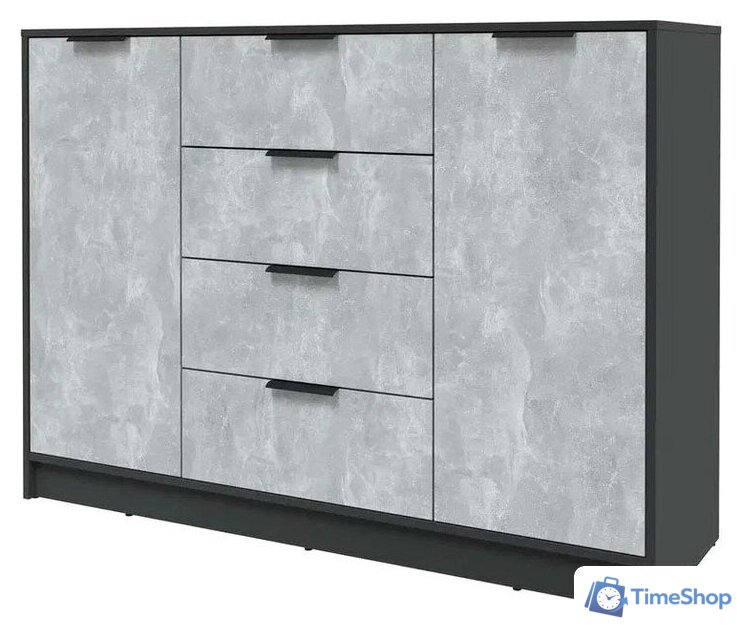 Тумба Интерлиния Концепт КТ-Т140 (бетон/антрацит) - Изображение №1 — Интернет-магазин Time-Shop