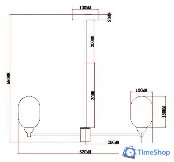 Подвесная люстра Moderli Gracy V10847-6P - Изображение №3 — Интернет-магазин Time-Shop