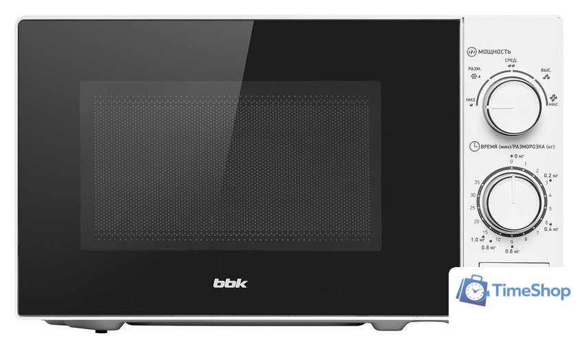 Микроволновая печь BBK 20MWS-763M/W - Изображение №3 — Интернет-магазин Time-Shop