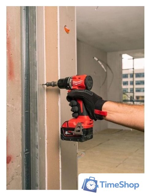 Ударная дрель-шуруповерт Milwaukee M18 M18BLPDRC-502C 4933492826 (с 2-мя АКБ 5 Ач, кейс) - Изображение №5 — Интернет-магазин Time-Shop