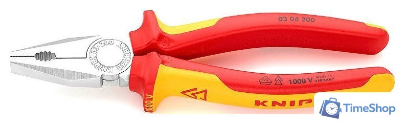 Плоскогубцы Knipex VDE 1000V 0306200SB - Изображение №1 — Интернет-магазин Time-Shop
