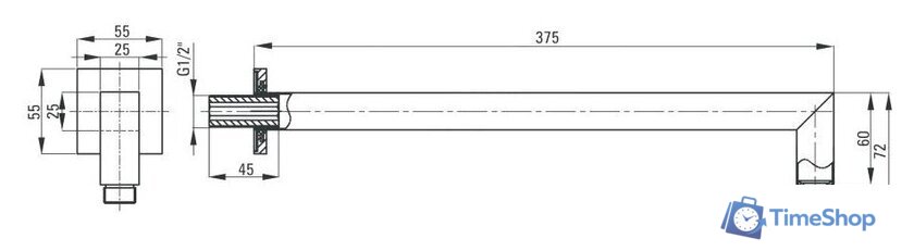 Душевая система  Deante BXYSX44T-1 - Изображение №5 — Интернет-магазин Time-Shop