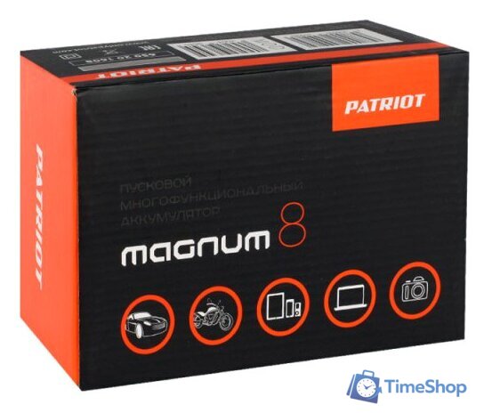 Портативное пусковое устройство Patriot Magnum 8 [650201608] - Изображение №6 — Интернет-магазин Time-Shop