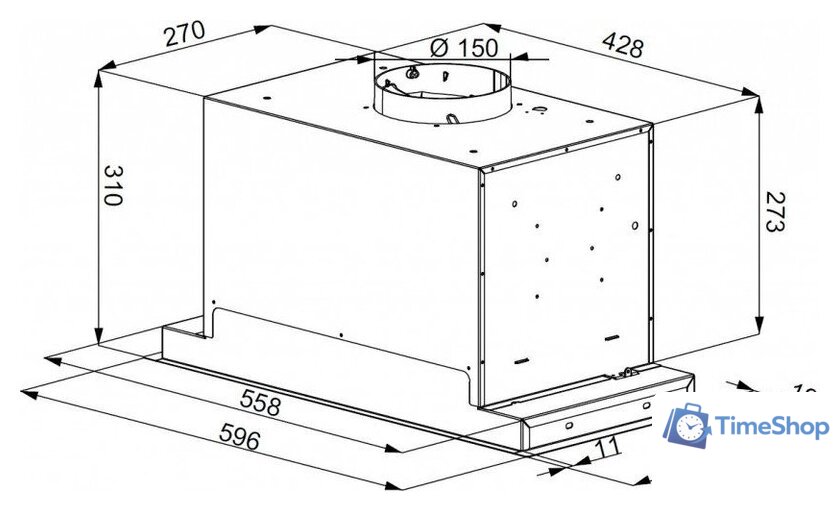 Кухонная вытяжка Konigin Incanto 60 (черный) - Изображение №11 — Интернет-магазин Time-Shop