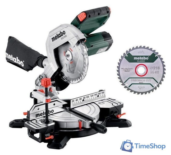 Торцовочная пила Metabo KS 216 M Set 610216900 - Изображение №1 — Интернет-магазин Time-Shop