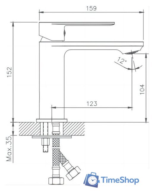 Умывальник Lauter 21441A + Moon 21СK691C - Изображение №8 — Интернет-магазин Time-Shop