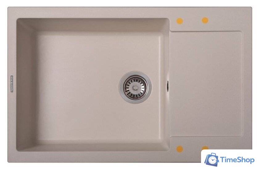 Кухонная мойка Zigmund & Shtain Rechteck 780.490 (индийская ваниль) - Изображение №1 — Интернет-магазин Time-Shop