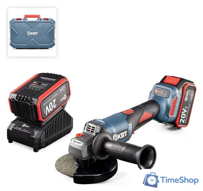 Угловая шлифмашина КВТ GB-20-125R (с 2-мя АКБ, кейс) - Изображение №1 — Интернет-магазин Time-Shop