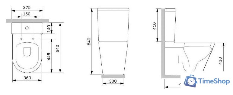 Унитаз напольный AM.PM Func C8F8600SC - Изображение №9 — Интернет-магазин Time-Shop