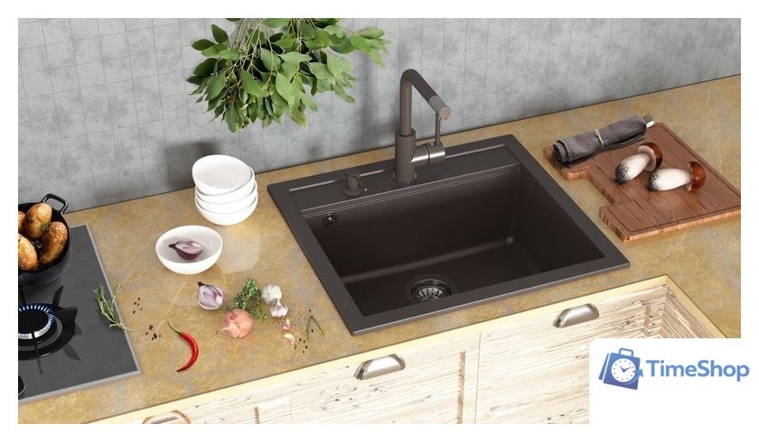 Кухонная мойка Aquasanita Quadro SQQ100W (beige 110) - Изображение №15 — Интернет-магазин Time-Shop