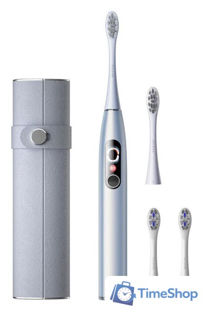 Электрическая зубная щетка Oclean X Pro Digital Set (серебристый) - Изображение №1 — Интернет-магазин Time-Shop