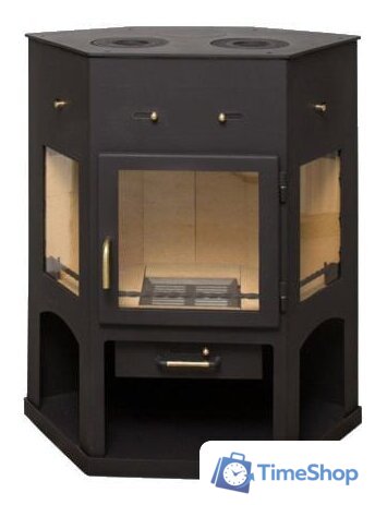 Свободностоящая печь-камин Мета-Бел Енисей с плитой АОТ-11.0 - Изображение №1 — Интернет-магазин Time-Shop