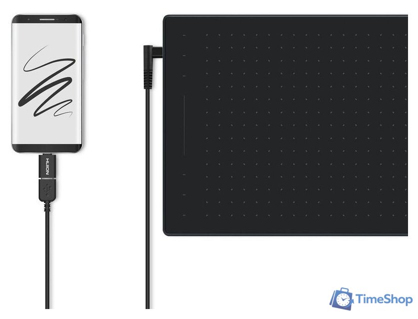 Графический планшет Huion Inspiroy RTP-700 (черный) - Изображение №8 — Интернет-магазин Time-Shop