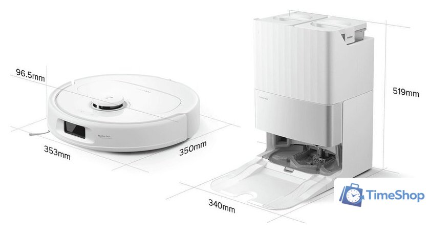 Робот-пылесос Roborock Qrevo 5AE (евровилка, с английской озвучкой, белый) - Изображение №16 — Интернет-магазин Time-Shop