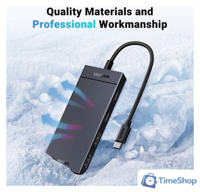 USB-хаб Ugreen CM806 35583 - Изображение №6 — Интернет-магазин Time-Shop