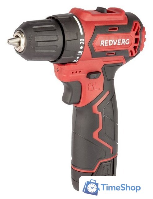 Дрель-шуруповерт RedVerg RD-SD12BL (с 2-мя АКБ, кейс) - Изображение №1 — Интернет-магазин Time-Shop