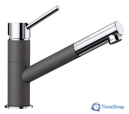 Смеситель Blanco Kano-S (хром/темная скала) - Изображение №1 — Интернет-магазин Time-Shop