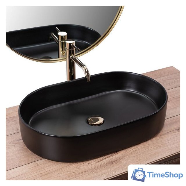 Умывальник Rea Nadia 60 Black Matt REA-U1062 - Изображение №2 — Интернет-магазин Time-Shop