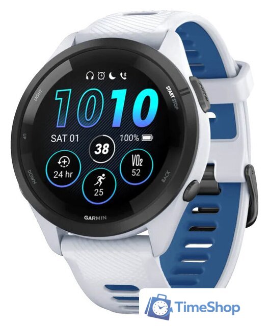 Умные часы Garmin Forerunner 265 (белый камень/синий) - Изображение №1 — Интернет-магазин Time-Shop