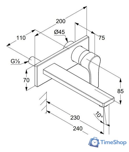 Смеситель Kludi Zenta SL 482480565 - Изображение №2 — Интернет-магазин Time-Shop