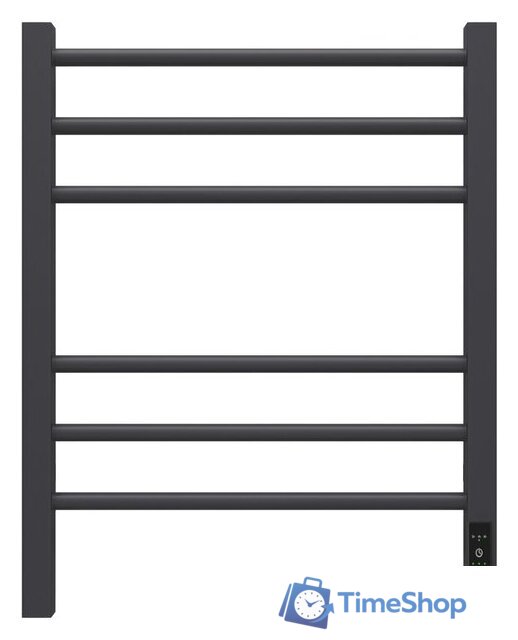 Полотенцесушитель Granula Квадро Сплит 50х60 (терморегулятор с таймером черный матовый) - Изображение №1 — Интернет-магазин Time-Shop