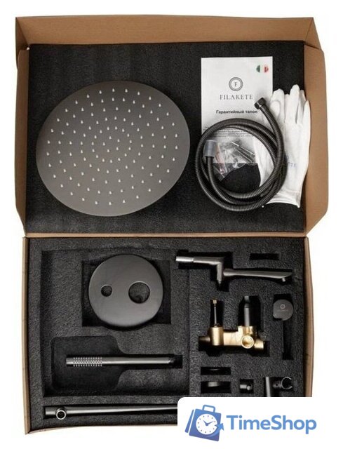 Душевая система  Filarete Roun FL1020 (графит) - Изображение №14 — Интернет-магазин Time-Shop