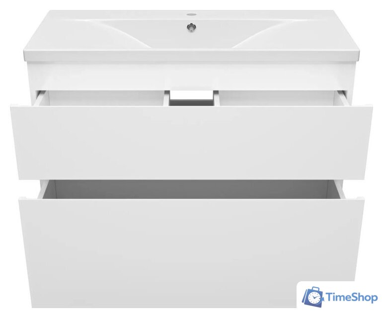  Misty Тумба под умывальник Лаки 100 П-Лак-01100-0112Я+RCW-1403100WH - Изображение №3 — Интернет-магазин Time-Shop