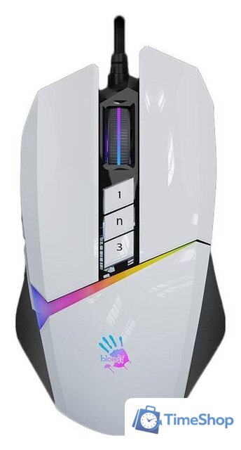 Игровая мышь A4Tech Bloody W60 Max (белый) - Изображение №1 — Интернет-магазин Time-Shop