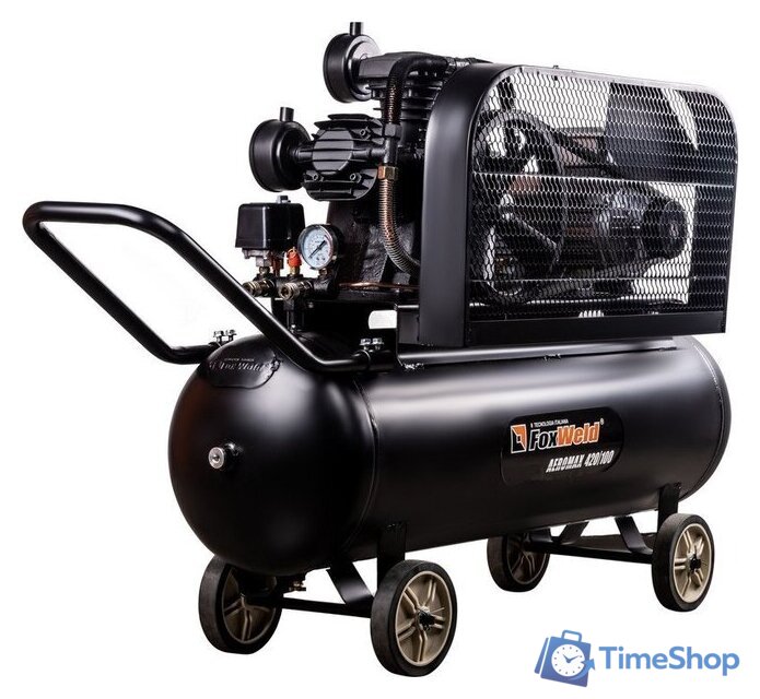 Компрессор FoxWeld Aeromax 420/100 5074 - Изображение №3 — Интернет-магазин Time-Shop