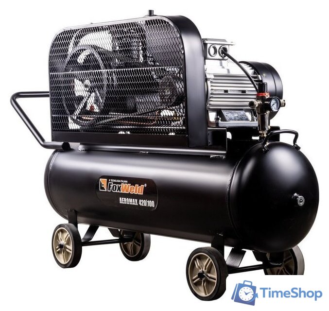 Компрессор FoxWeld Aeromax 420/100 5074 - Изображение №2 — Интернет-магазин Time-Shop