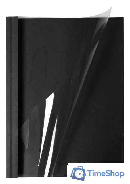 Пластиковая обложка для переплета OPUS C-Bind Soft Clear 299x214 мм G 32 мм X1SC25GCZA (25 шт, черный) - Изображение №1 — Интернет-магазин Time-Shop