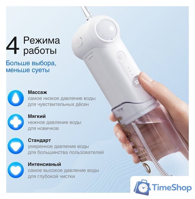 Ирригатор  Usmile C10 (белый) - Изображение №5 — Интернет-магазин Time-Shop