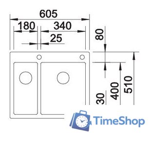Кухонная мойка Blanco Claron 340/180-IF/A (полированная) - Изображение №3 — Интернет-магазин Time-Shop