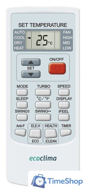 Кондиционер Ecoclima Frost line On-Off ECW-AX12/FB-4R1 - Изображение №5 — Интернет-магазин Time-Shop