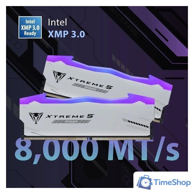 Оперативная память Patriot Viper Xtreme 5 2x24ГБ DDR5 8000 МГц PVXR548G80C38KM - Изображение №4 — Интернет-магазин Time-Shop