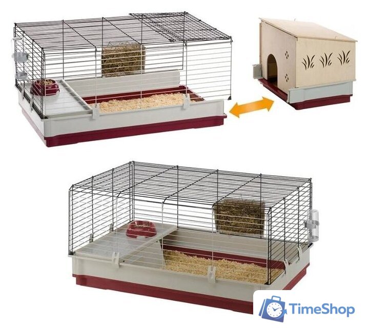 Клетка Ferplast Krolik 140 Plus 57072570 - Изображение №3 — Интернет-магазин Time-Shop