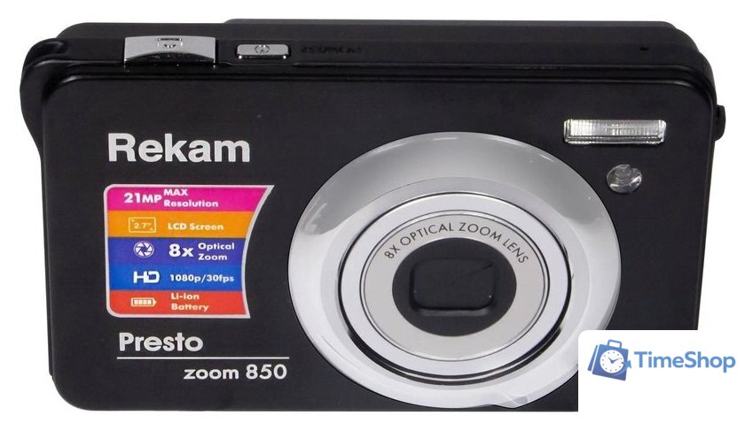 Фотоаппарат Rekam Presto zoom 850 (черный) - Изображение №2 — Интернет-магазин Time-Shop