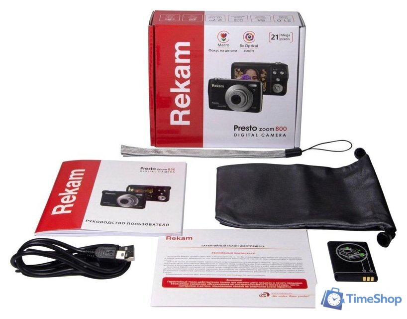Фотоаппарат Rekam Presto zoom 850 (черный) - Изображение №11 — Интернет-магазин Time-Shop